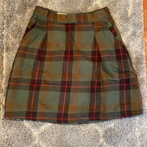 The Darling Skirt By Kiel James Patrick green and red plaid